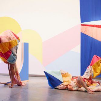 Photo of work by Rochelle Haley 'Dance on a couch by an open window (after Boyd)' Intermedial Composition Network