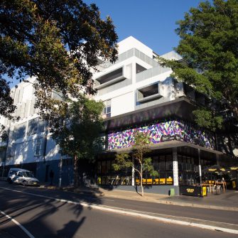 Photograph of the exterior of the art and design building located on the UNSW Paddington campus
