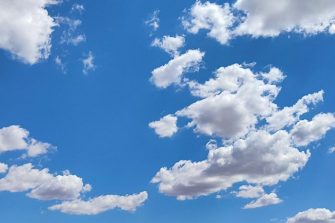 Clouds in a blue sky