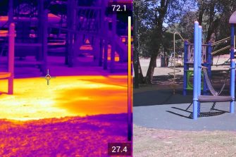 Too hot to play: Quantifying the impacts of urban climate change on playground activity