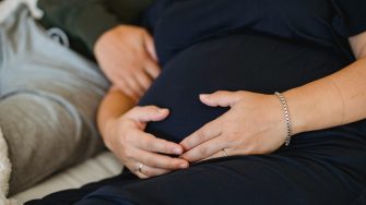 Pregnant woman with partner