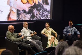 Creative Conversations panellists discussing multisensory design