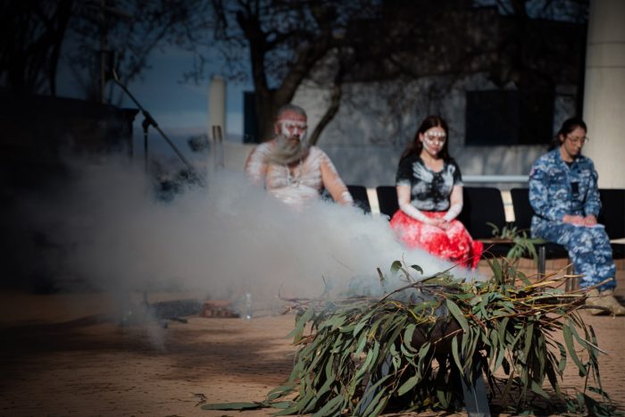 Photo of National Reconciliation Week ceremonies at UNSW Canberra in 2023