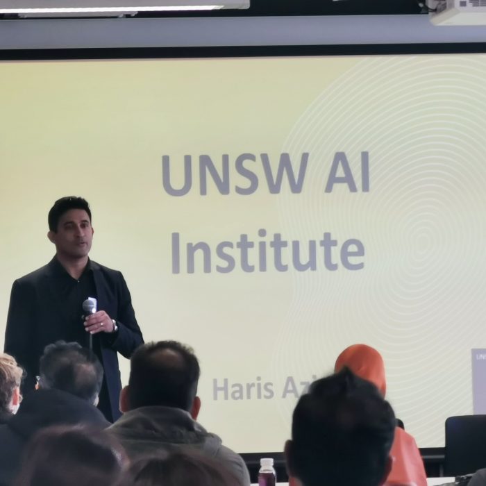 Haris speaking unsw ai institute