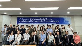 group photo at climate change challenges workshop in korea