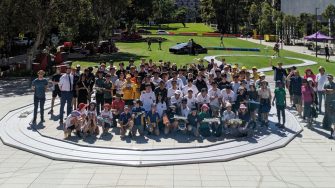 Model Solar Challenge competitors gathered together at UNSW