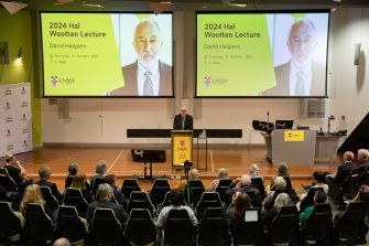 Magistrate Professor David Heilpern speaking at Hal Wootten lecture