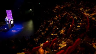 2024 Kaldor Centre Oration Zaki Haidari and audience