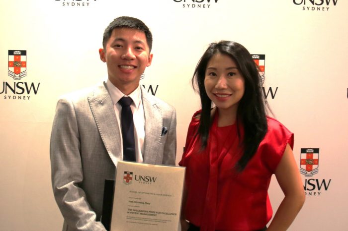 Jack Choy and Michelle Phan Specsavers Prize