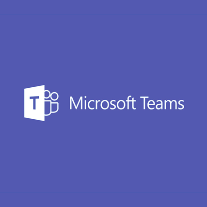 Microsoft Teams logo centred on purple background