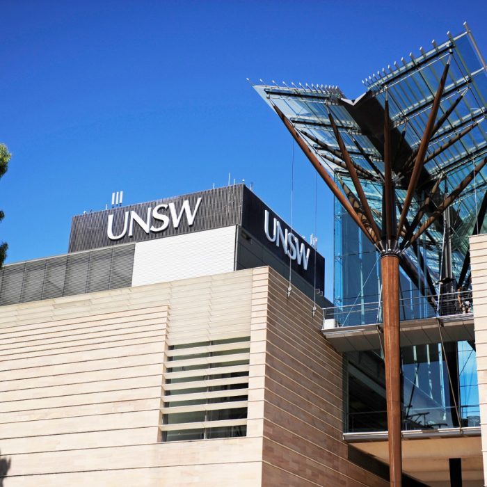 Photo of UNSW Scientia Building and Library building on Campus 