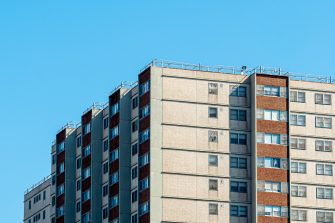 A public housing building in Melbourne