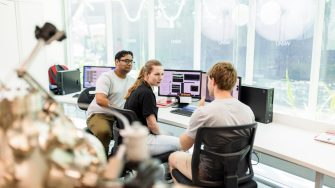 Students learning in the Science facilities at the UNSW Kensington campus