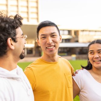 Students gathering at UNSW Sydney Kensington campus