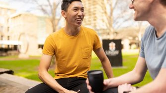 Students gathering at UNSW Sydney Kensington campus