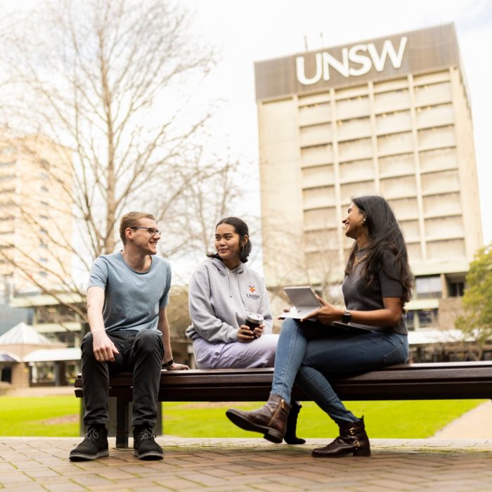 Students gathering at UNSW Sydney Kensington campus