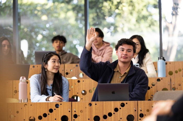 Law & Justice students outside on UNSW main campus