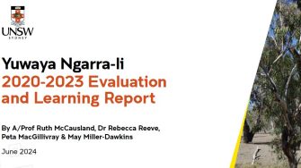  Yuwaya Ngarra-li 2020-2023 Evaluation and Learning Report
