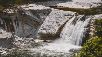 waterfall aerial view