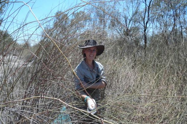 female in thick bushlands