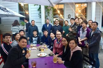 Farewell Party for Yongzhi at Whilte House, Kensington campus, 2019