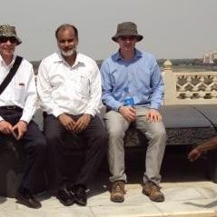 Justin, Prof. David Black and A/Prof. Naresh Kumar at the Taj Mahal, July 2009.