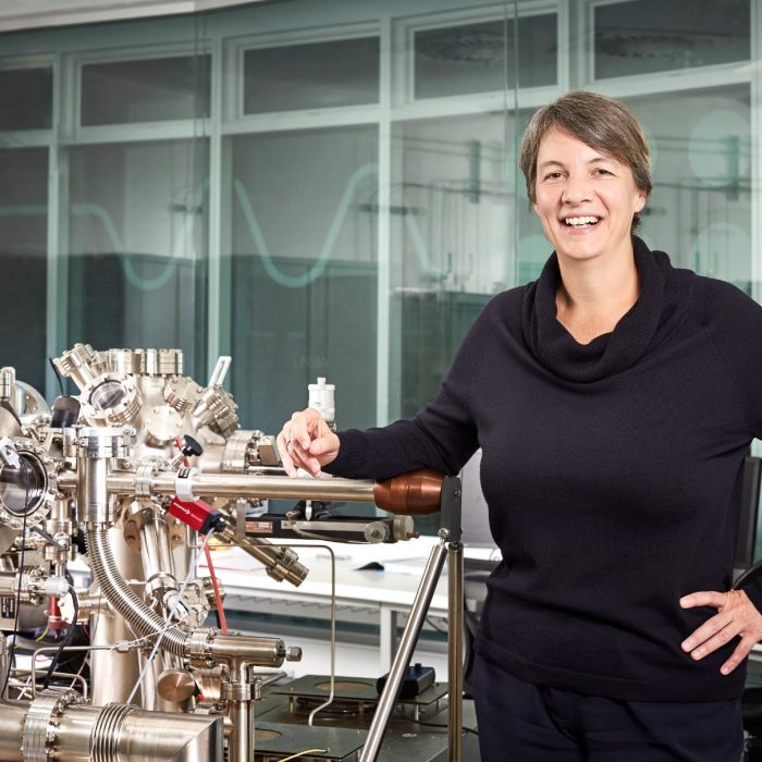 Michelle Simmons portrait inside the Quantum Laboratory, Kensignton UNSW.