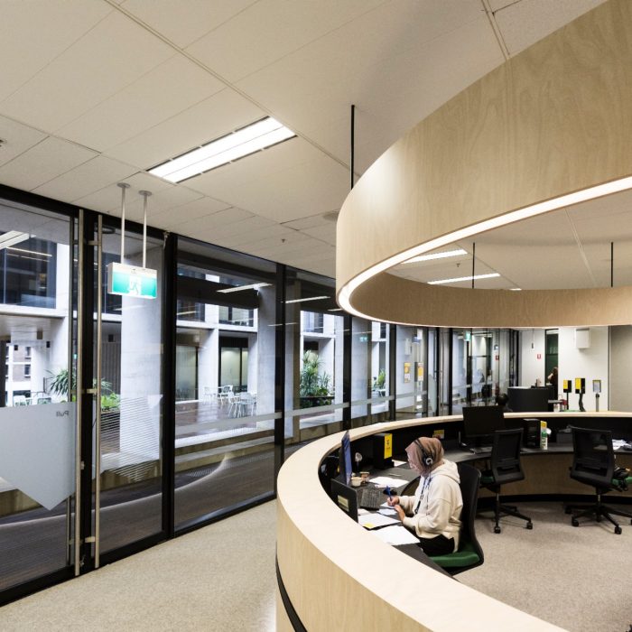 Student Services counter and office space