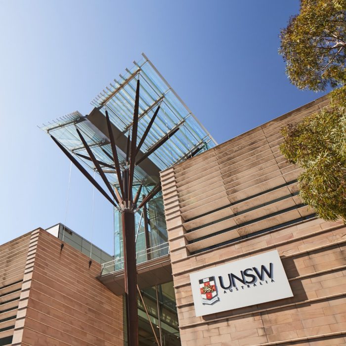 John Niland Scientia Building with blue skies