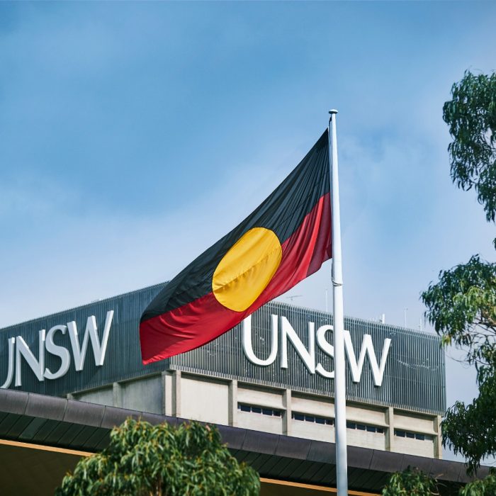 Aboriginal flag flies over the Kensington Campus