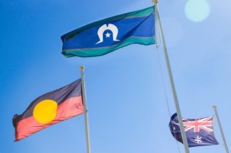 aboriginal, torres strait islander and australian flags