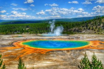 Hot spring in Yellowstone National Park, USA