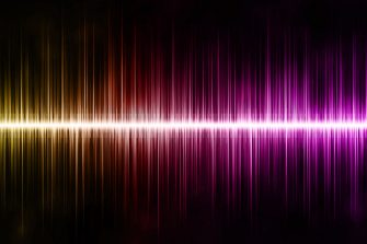 Sound Waves on Black Background