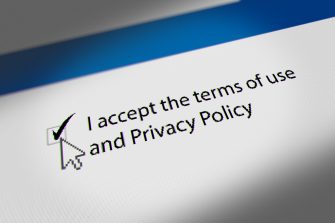Mouse Cursor Clicking "I accept the terms of use and Privacy Policy" Checkbox, Terms and Conditions Agreement