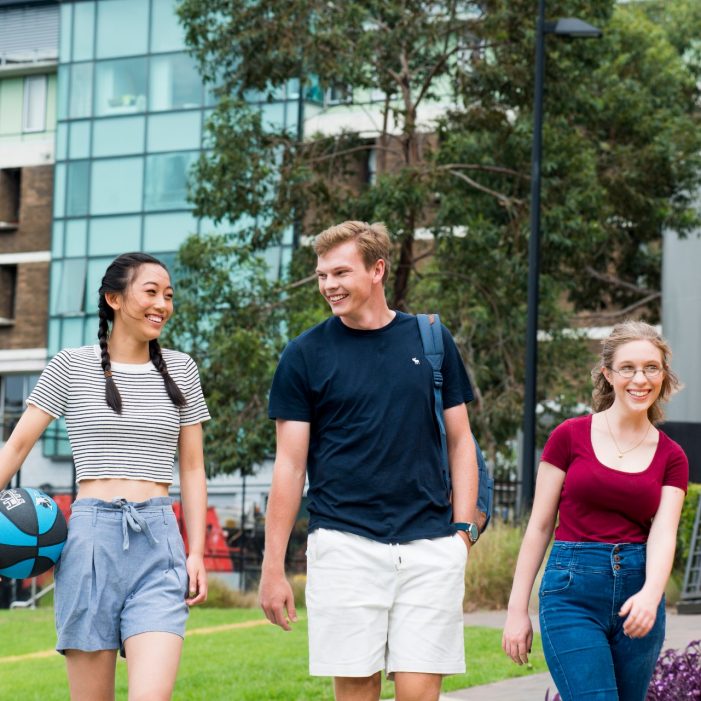 Group of students talking