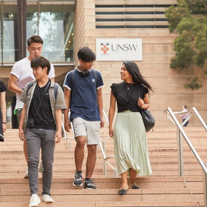 Students walking at Kensington campus
