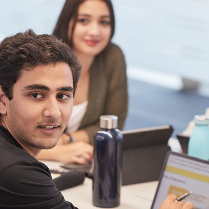 Students in classroom
 at Kensington campus
