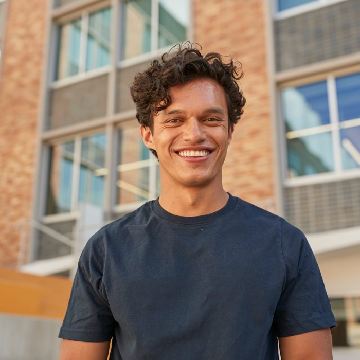 Male student at the UNSW campus Kensington
