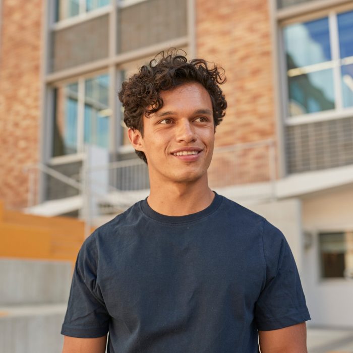 Male student at the UNSW campus Kensington
