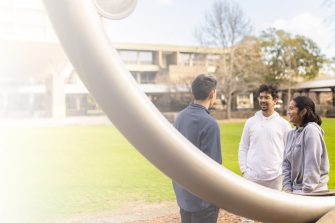 Students gathering at UNSW Sydney Kensington campus