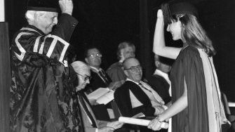 archive image of Graduate ceremony Jane Ingham