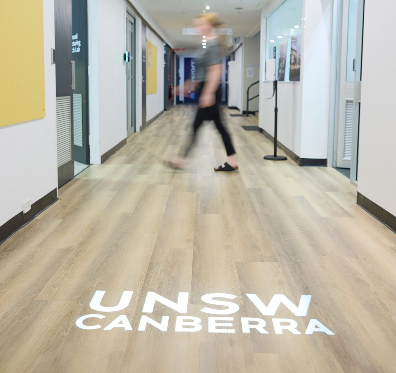 Photo of hallway at UNSW Canberra City Campus