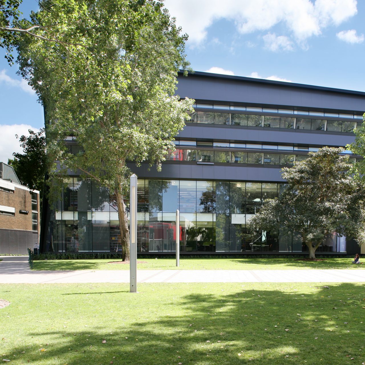 Exterior shot of the Law and Justice Building, Kensington, UNSW.