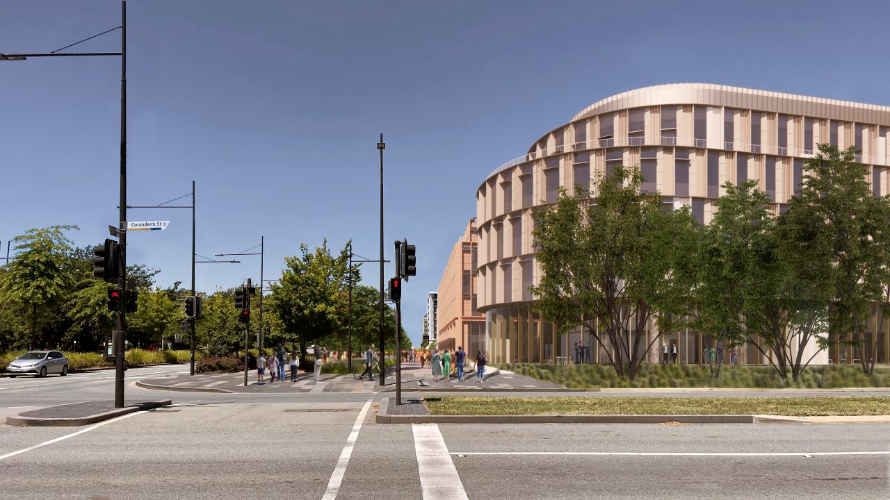 UNSW Canberra City Campus building design render
