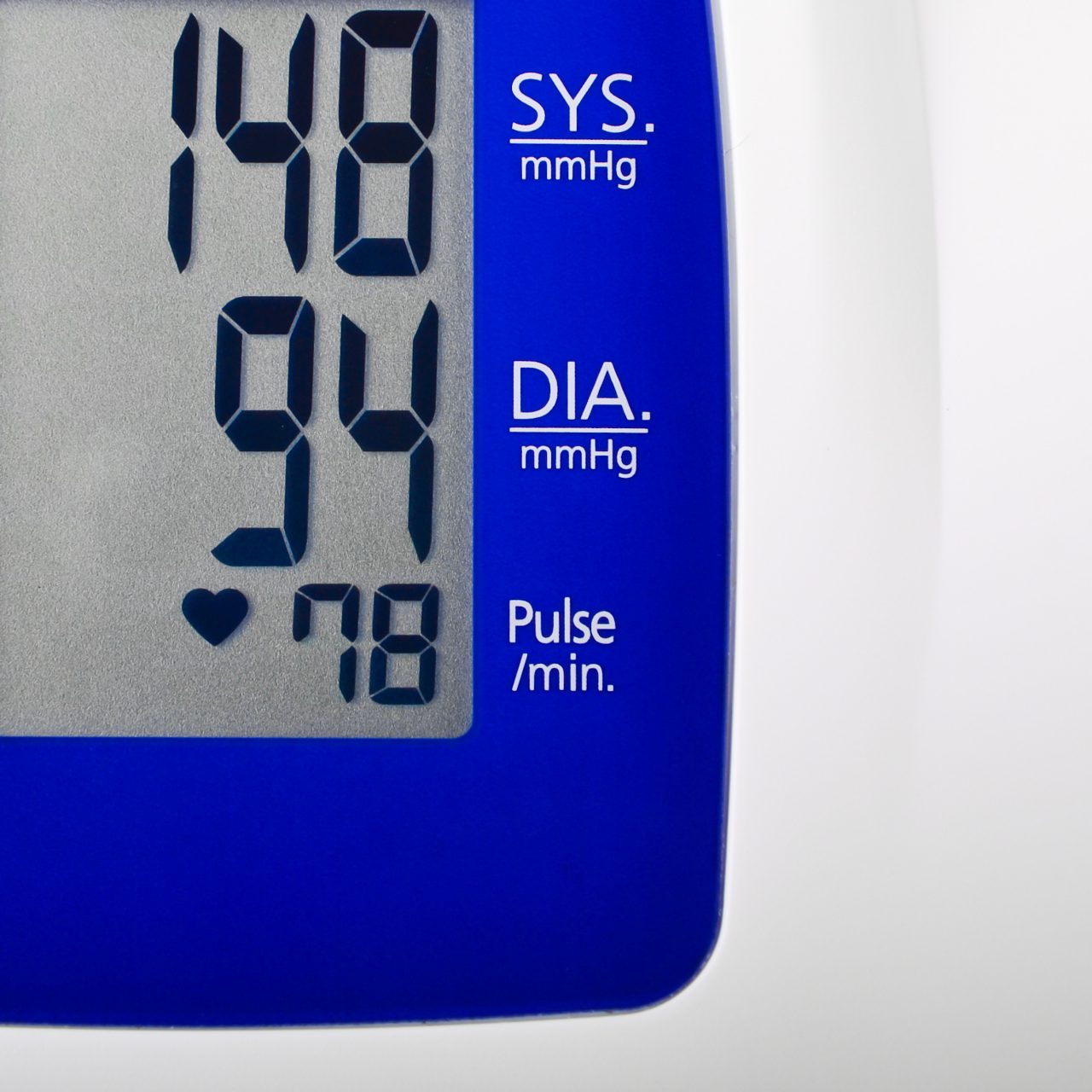 Blood pressure monitor reading