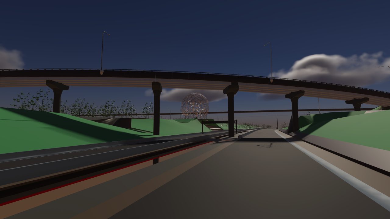 Concept visualisation of the EMU installation