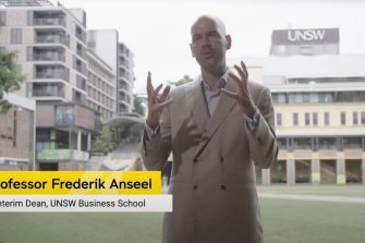 Professor Frederik Anseel, Interim Dean, UNSW Business School